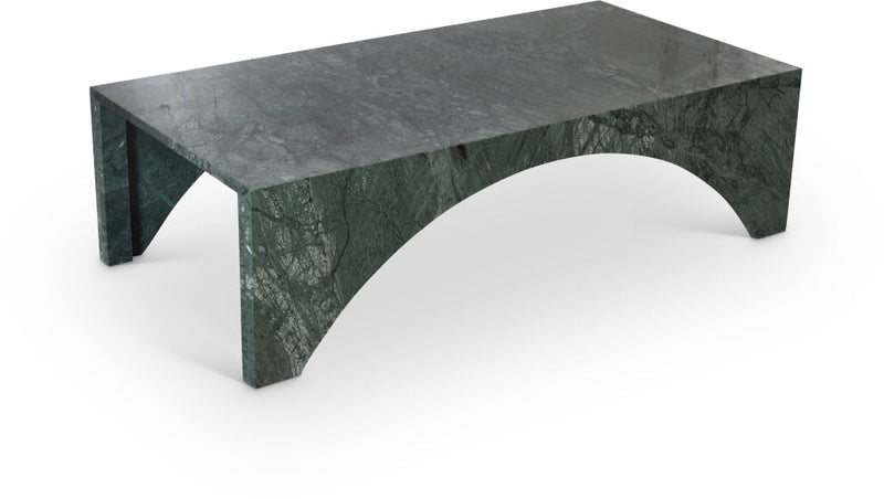 Palermo Marble Coffee Table in Green - 99093Green-CT