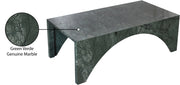 Palermo Marble Coffee Table in Green - 99093Green-CT