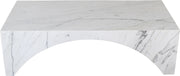 Palermo Marble Coffee Table in White - 99093White-CT