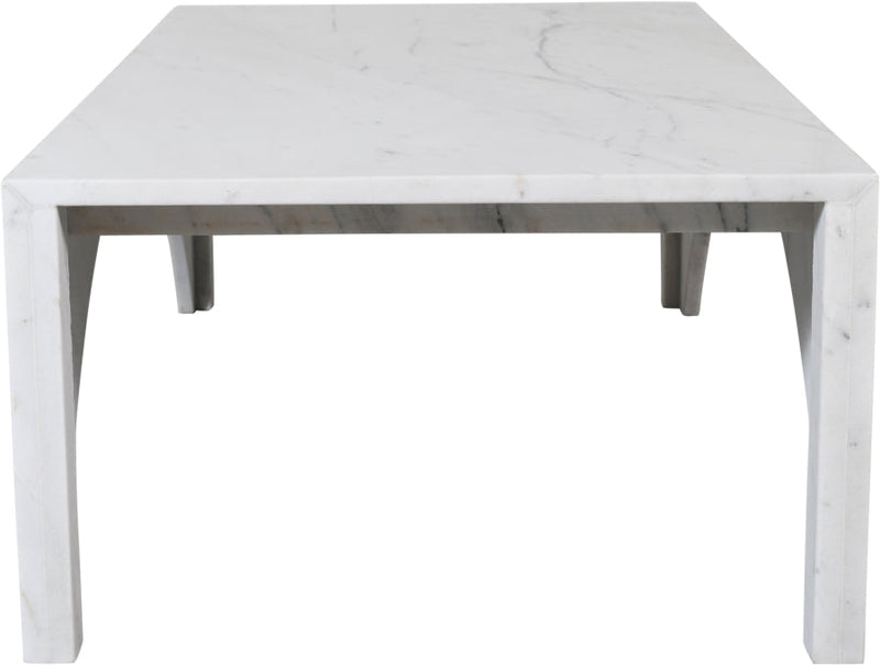 Palermo Marble Coffee Table in White - 99093White-CT