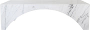 Palermo Marble Coffee Table in White - 99093White-CT