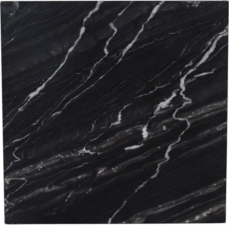 Palermo Marble End Table in Black - 99093Black-ET