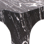 Palermo Marble End Table in Black - 99093Black-ET