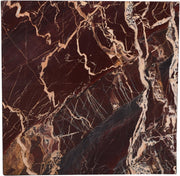 Palermo Marble End Table in Burgundy - 99093Cherry-ET