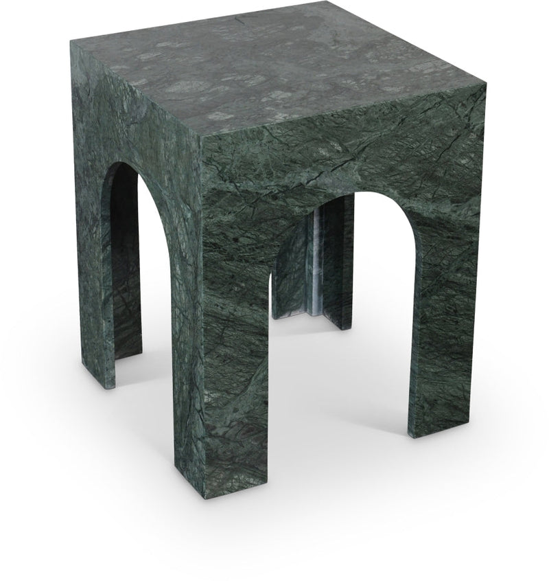 Palermo Marble End Table in Green - 99093Green-ET