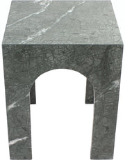 Palermo Marble End Table in Green - 99093Green-ET