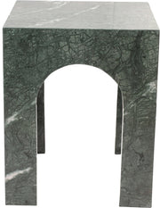 Palermo Marble End Table in Green - 99093Green-ET