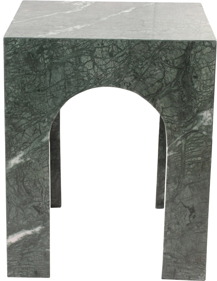 Palermo Marble End Table in Green - 99093Green-ET