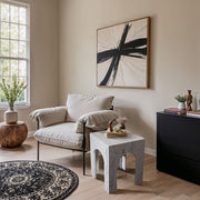 Palermo Marble End Table in White - 99093White-ET