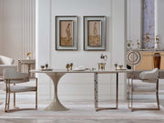 Palermo San Diningroom (Consol With Mirror & Dining Table & 6 Dining Chair) - 200-SAN-PAL-DT-6-SET