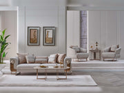 Palermo San Stationary Sofa in Cream - 200-SAN-PAL-3