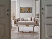 Palermo San Stationary Sofa in Cream - 200-SAN-PAL-3