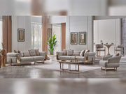 Palermo San Stationary Sofa in Cream - 200-SAN-PAL-3