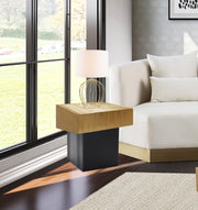 Palladium Iron End Table in Gold - 254-ET