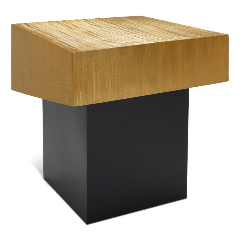Palladium Iron End Table in Gold - 254-ET