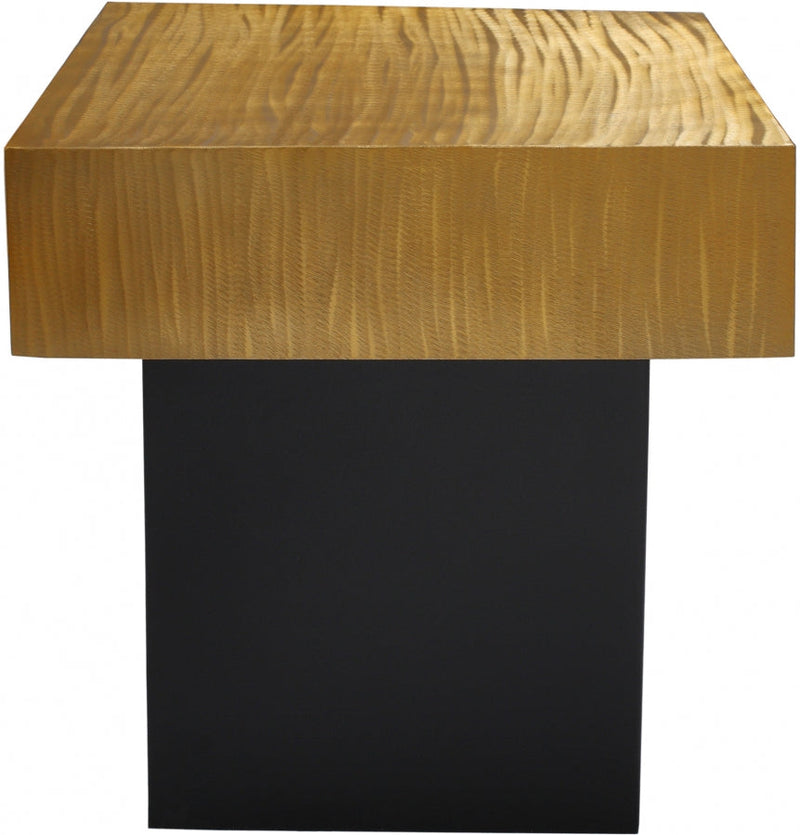 Palladium Iron End Table in Gold - 254-ET