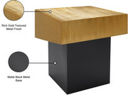 Palladium Iron End Table in Gold - 254-ET