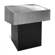 Palladium Iron End Table in Silver - 255-ET