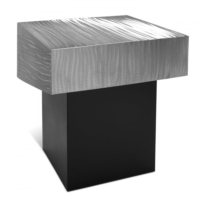Palladium Iron End Table in Silver - 255-ET