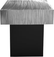 Palladium Iron End Table in Silver - 255-ET