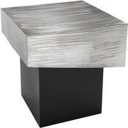Palladium Iron End Table in Silver - 255-ET