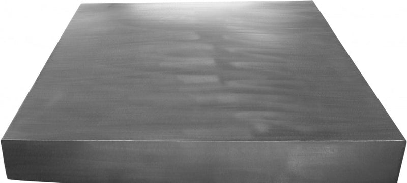 Palladium Iron End Table in Silver - 255-ET