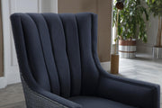Palmer Accent Armchair (Corvet Navy) - Gate FurnitureLiving Room Chair