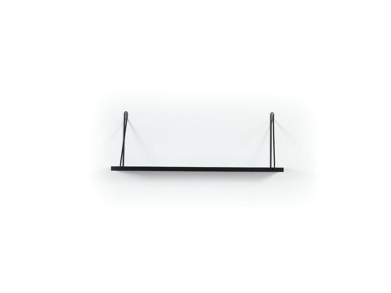 Palmer Single Shelf in Walnut-Chrome - 760-PAL-MT190901