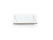 Palmer Single Shelf in Walnut-Chrome - 760-PAL-MT190901