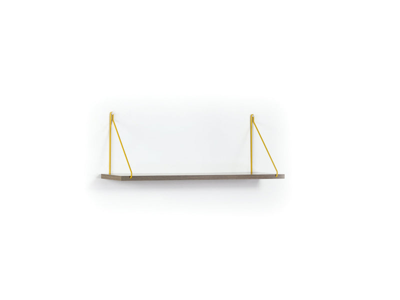 Palmer Single Shelf in Walnut-Chrome - 760-PAL-MT190901