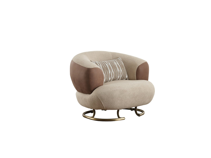 Palmera 3-pieces (Sofa & Loveseat & Chair) Livingroom Set Cream in Cream - 101-PAL-GIR03-321