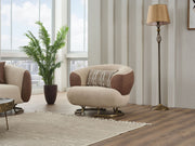 Palmera 3-pieces (Sofa & Loveseat & Chair) Livingroom Set Cream in Cream - 101-PAL-GIR03-321