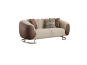 Palmera 3-pieces (Sofa & Loveseat & Chair) Livingroom Set Cream in Cream - 101-PAL-GIR03-321