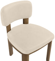 Paloma Vegan Leather Upholstered Dining Chair in Beige, Set of 2 - 88053Beige-C