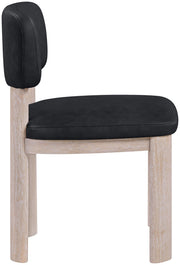 Paloma Vegan Leather Upholstered Dining Chair in Black, Set of 2 - 88052Black-C