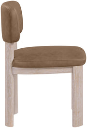 Paloma Vegan Leather Upholstered Dining Chair in Brown, Set of 2 - 88052Brown-C