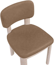 Paloma Vegan Leather Upholstered Dining Chair in Brown, Set of 2 - 88052Brown-C