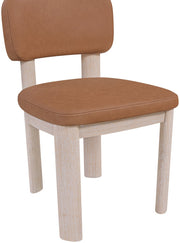 Paloma Vegan Leather Upholstered Dining Chair in Cognac, Set of 2 - 88052Cognac-C