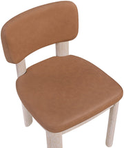 Paloma Vegan Leather Upholstered Dining Chair in Cognac, Set of 2 - 88052Cognac-C