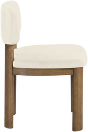 Paloma Vegan Leather Upholstered Dining Chair in Cream, Set of 2 - 88053Cream-C