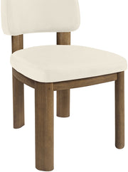 Paloma Vegan Leather Upholstered Dining Chair in Cream, Set of 2 - 88053Cream-C