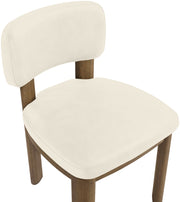 Paloma Vegan Leather Upholstered Dining Chair in Cream, Set of 2 - 88053Cream-C