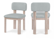 Paloma Vegan Leather Upholstered Dining Chair in Light Blue, Set of 2 - 88052LtBlu-C