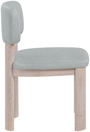 Paloma Vegan Leather Upholstered Dining Chair in Light Blue, Set of 2 - 88052LtBlu-C