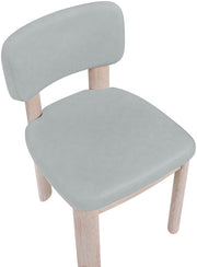 Paloma Vegan Leather Upholstered Dining Chair in Light Blue, Set of 2 - 88052LtBlu-C