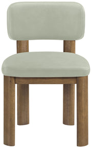 Paloma Vegan Leather Upholstered Dining Chair in Mint, Set of 2 - 88053Mint-C