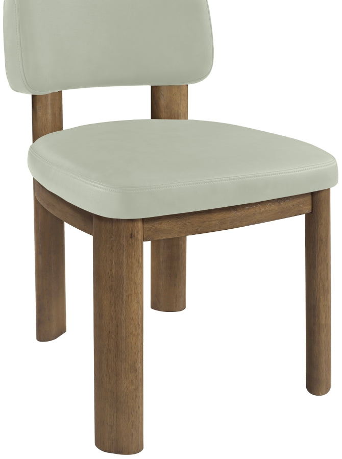 Paloma Vegan Leather Upholstered Dining Chair in Mint, Set of 2 - 88053Mint-C