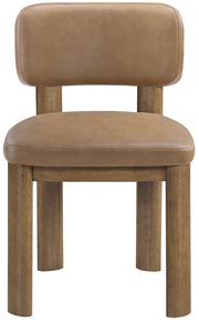 Paloma Vegan Leather Upholstered Dining Chair in Tan, Set of 2 - 88053Tan-C