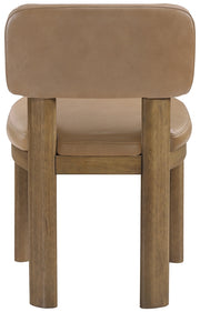 Paloma Vegan Leather Upholstered Dining Chair in Tan, Set of 2 - 88053Tan-C