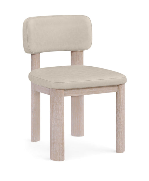 Paloma Vegan Leather Upholstered Dining Chair in Taupe, Set of 2 - 88052Taupe-C